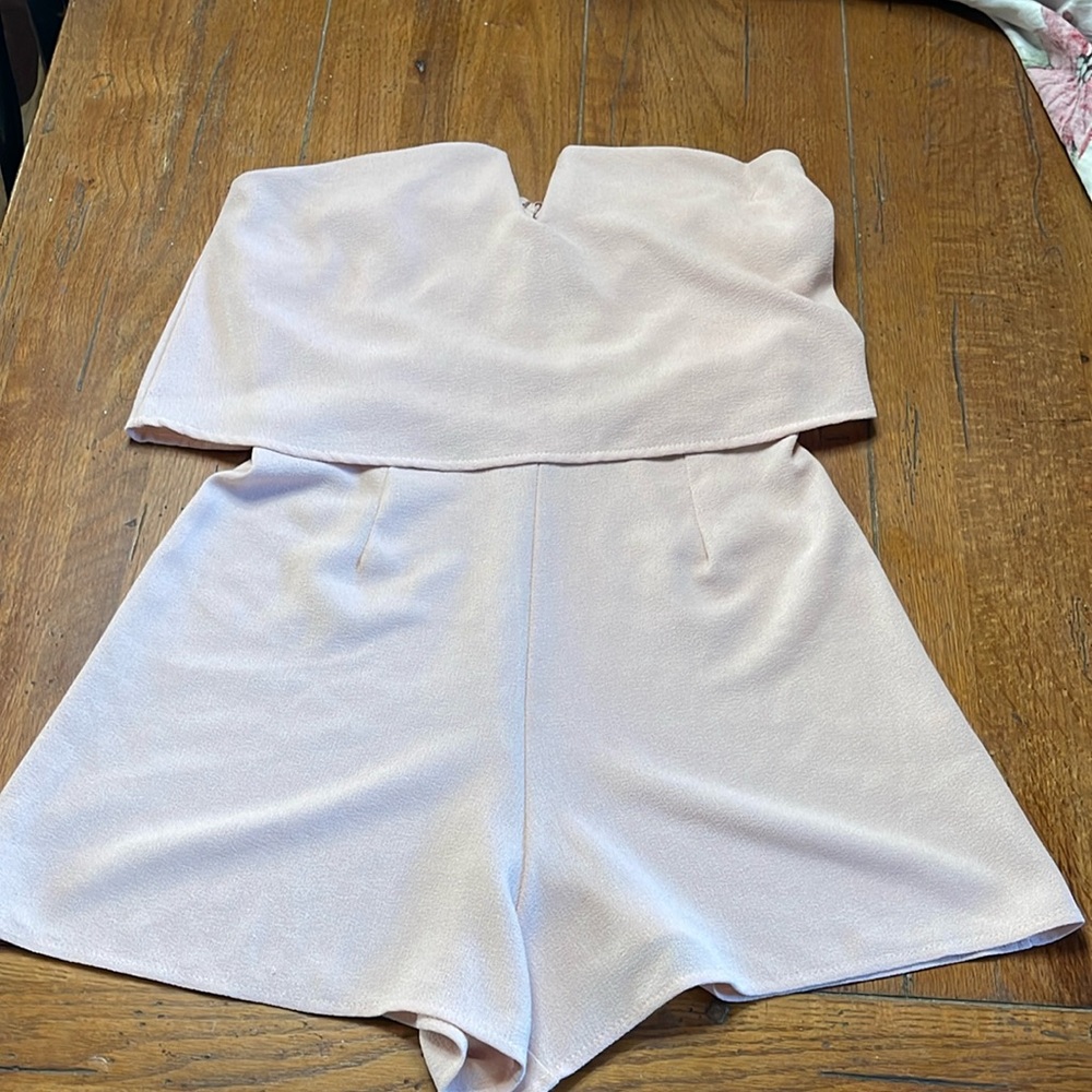 Mystic Los Angeles Romper- Pale Pink - no size tag (small)-